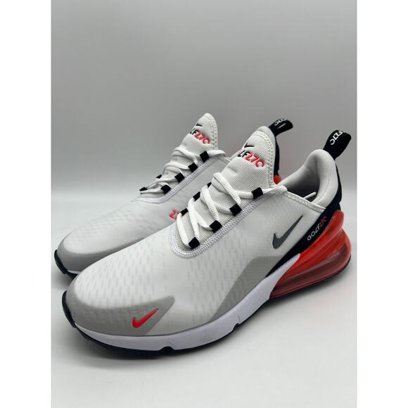 Nike Air Max 270 Golf White Red Men\'s Size 9.5 CK6483-103 New (Grade B) main image 8